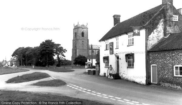 Photo of Great Massingham, The Swan And St Mary's Church c.1965