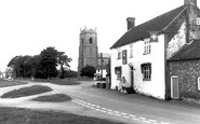 Great Massingham, The Swan and St Mary's Church c1965