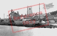 The Village Pond And Church c.1965, Great Massingham
