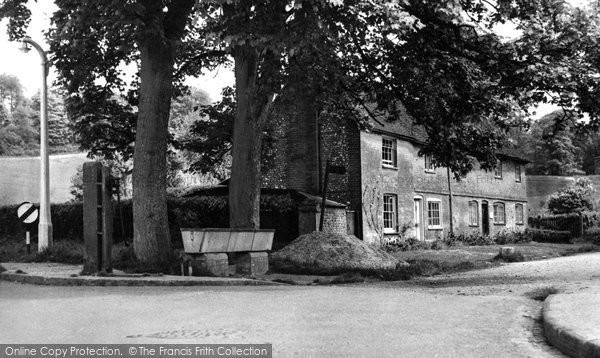 Photo of Great Missenden, The Old Pump And Cottages c.1955