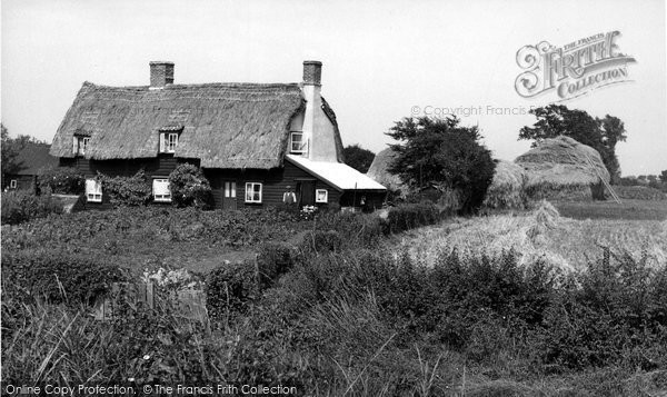 Photo of Great Oakley, A Thatched Cottage c.1955