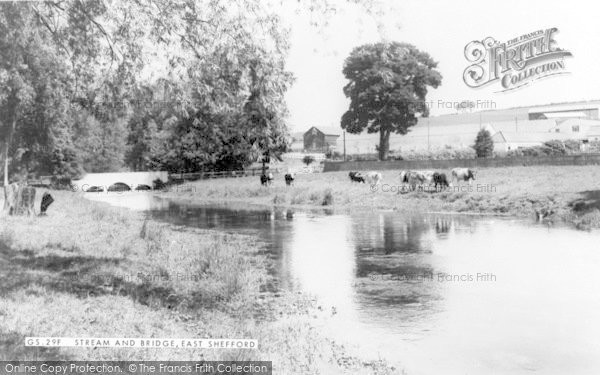 Photo of Great Shefford, Stream And Bridge, East Shefford c.1960