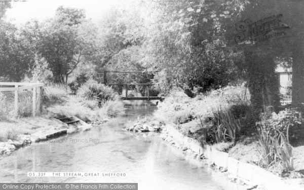 Photo of Great Shefford, The Stream c.1960