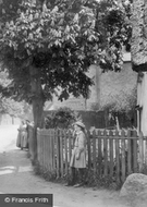 A Girl At The Village Corner 1914, Great Shelford