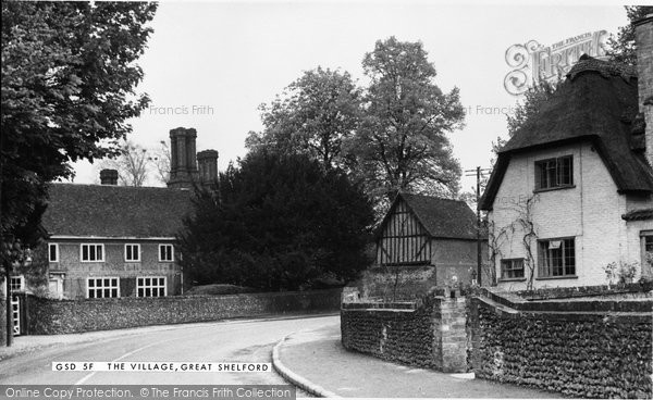 Photo of Great Shelford, The Village c.1955