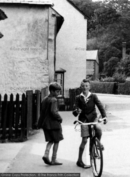 Photo of Great Shelford, Two Friends On Woollards Lane c.1955