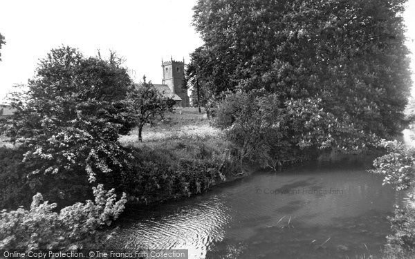 Photo of Great Somerford, The Church Of St Peter And St Paul From The River Avon c.1960