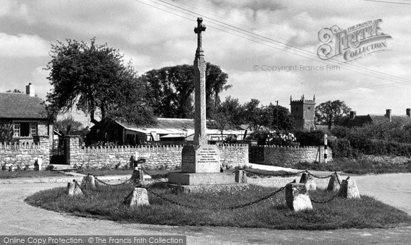 Photo of Great Somerford, The Memorial c.1955