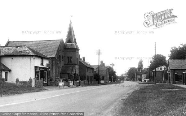 Photo of Great Staughton, The Highway Looking Wast c.1955