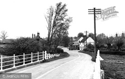 The Village From The Bridge c.1955, Great Staughton