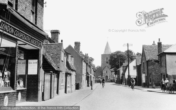 Photo of Great Wakering, High Street and Church 1951
