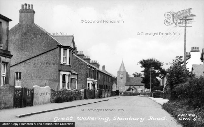 Photo of Great Wakering, Shoebury Road c.1950