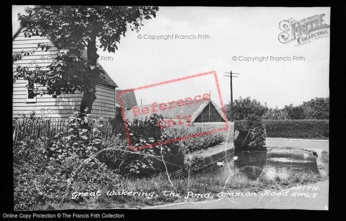 Photo of Great Wakering, The Pond, Common Road c.1950