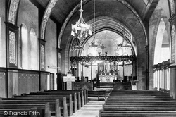 Parish Church Interior 1906, Great Warley