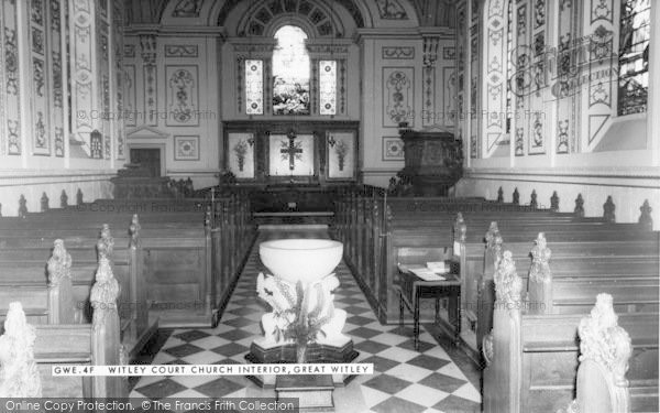Photo of Great Witley, Witley Court Church Interior c.1960