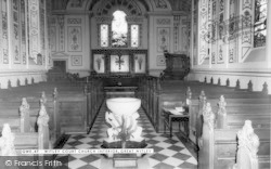 Witley Court Church Interior c.1960, Great Witley