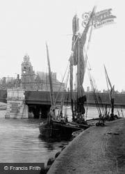 Boats By Haven Bridge 1896, Great Yarmouth