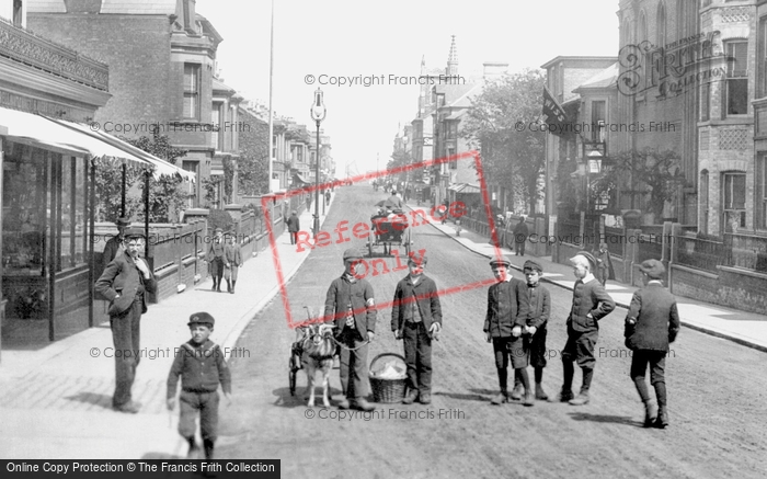 Photo of Great Yarmouth, Boys In Regent Road 1896