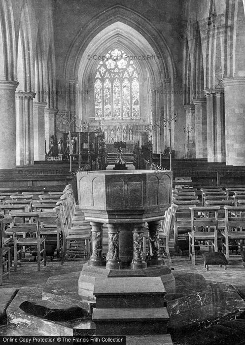 Photo of Great Yarmouth, Church Of St Nicholas, The Font 1891