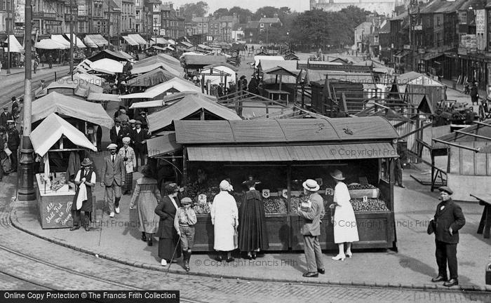 Photo of Great Yarmouth, Market Stalls 1922