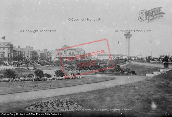 Photo of Great Yarmouth, North Beach Gardens 1899