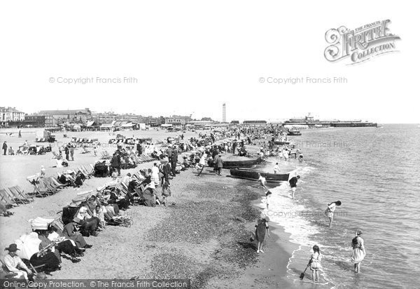 Photo of Great Yarmouth, The Sands From Jetty 1922