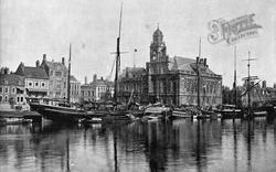 Town Hall And Harbour c.1895, Great Yarmouth