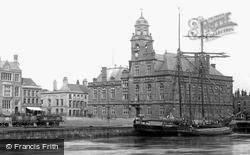 Town Hall And Quayside 1891, Great Yarmouth