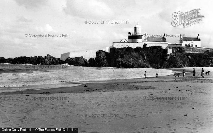 Photo of Greencastle, Stroove, White Bay And Lighthouse c.1960