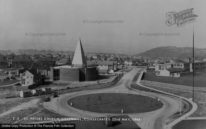Photo of Greenhill, St Peter's Church c.1965