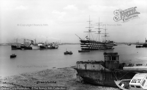 Photo of Greenhithe, The Harbour c.1955