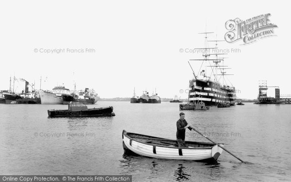 Photo of Greenhithe, The River Thames c.1955