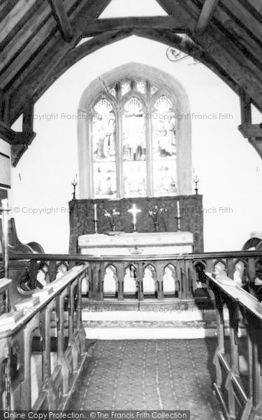 Photo of Greensted, St Andrew's Church Interior c.1960