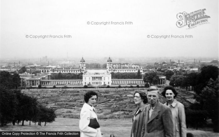 Photo of Greenwich, Greenwich Park Looking Down From Wolf c.1945