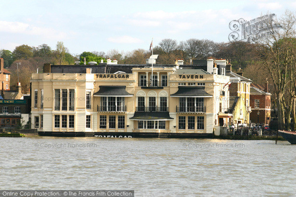 Photo of Greenwich, Trafalgar Tavern From Across The River Thames 2005