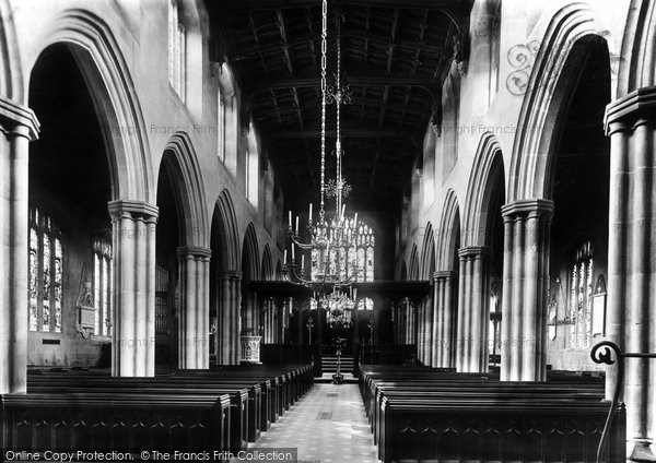 Photo of Gresford, The Church Interior 1895