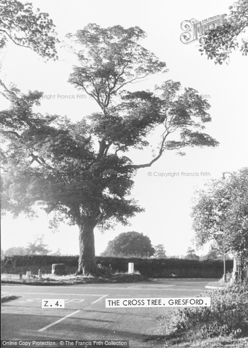 Photo of Gresford, The Cross Tree c.1960