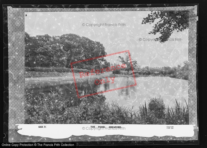 Photo of Gresford, The Pond 1957