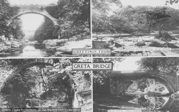 Photo of Greta Bridge, Composite c.1955