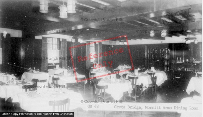 Photo of Greta Bridge, Morritt Arms Hotel, The Dining Room c.1965
