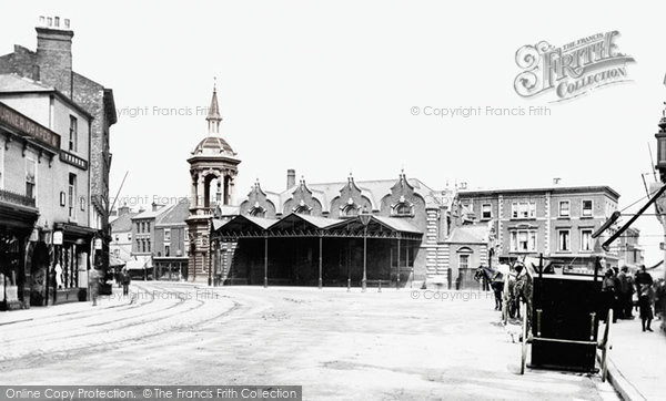 Photo of Grimsby, Corn Exchange And Market Place 1890