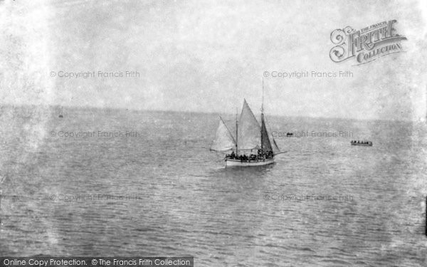 Photo of Grimsby, Fishing Boat At Sea c.1870