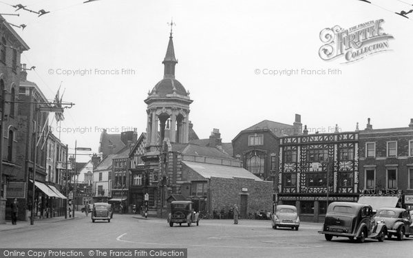 Photo of Grimsby, Market Place c.1955