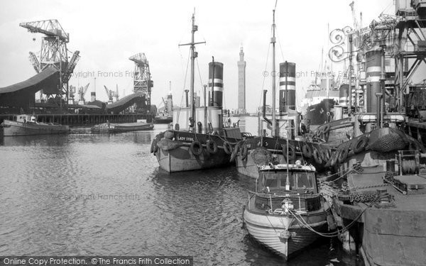 Photo of Grimsby, The Royal Dock c.1955