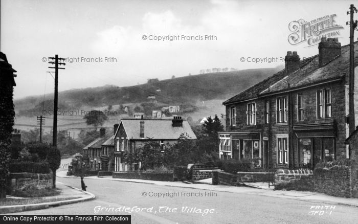 Photo of Grindleford, The Village c.1955