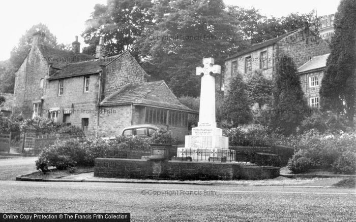 Photo of Grindleford, The War Memorial c.1955