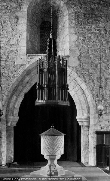 Photo of Grinton, Norman Font, St Andrew's Church 1913