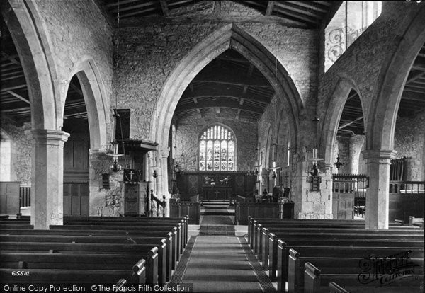 Photo of Grinton, St Andrew's Church Interior 1913