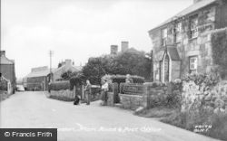 Main Road And Post Office c.1955, Groeslon