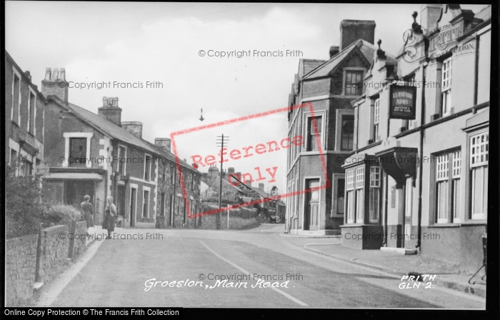 Photo of Groeslon, Main Road c.1955